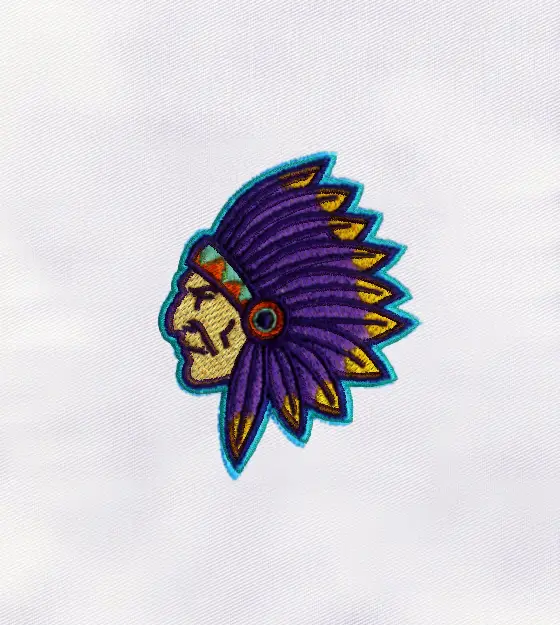 Native American War Bonnet Embroidery Design