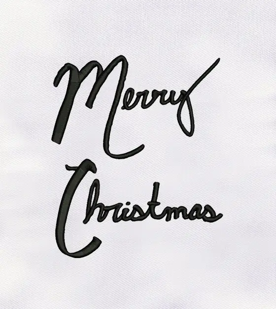 Merry Christmas Machine Embroidery Design