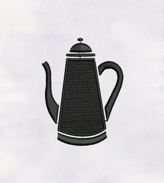 Hot Teapot Machine Embroidery Design
