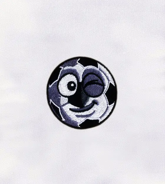 Soccer Ball Face Embroidery Design