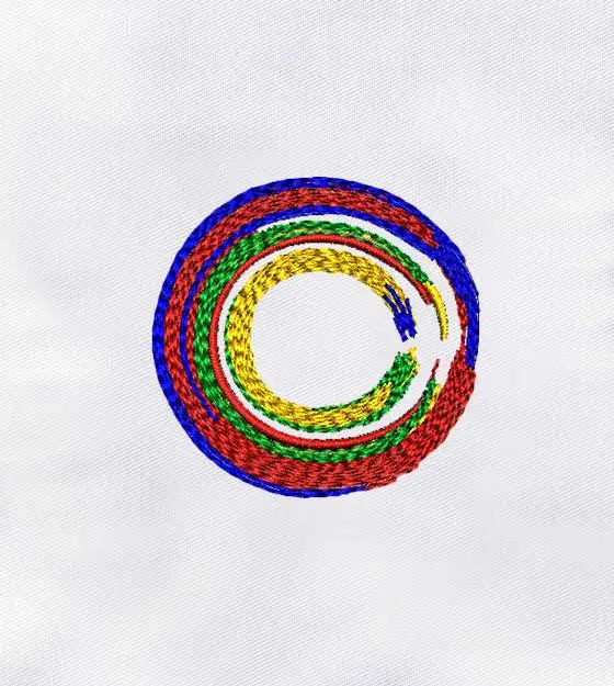 Majestic Colorful Art Machine Embroidery Design