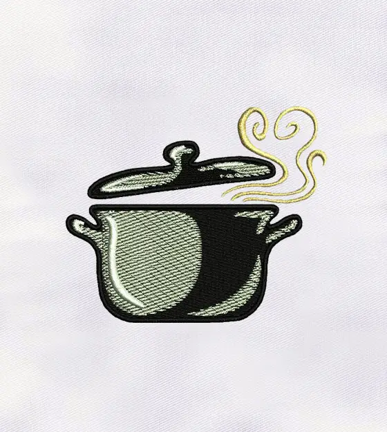 Cookware Machine Embroidery Design