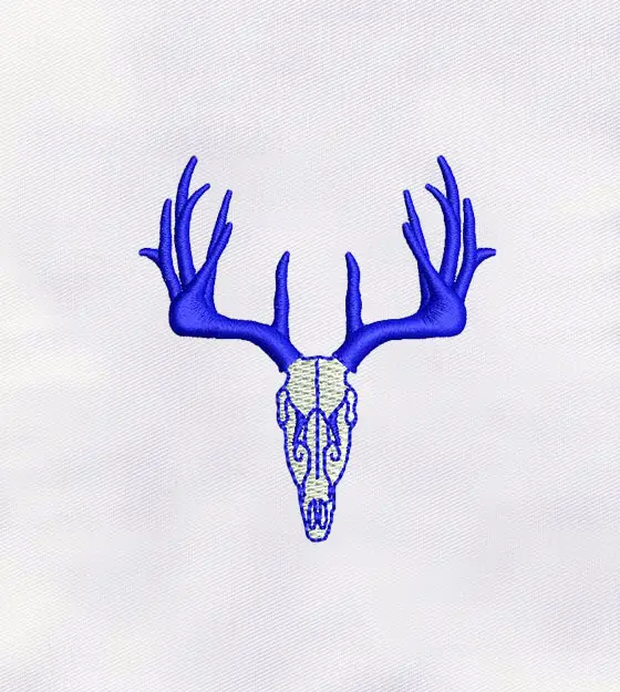 Deer Skull Embroidery Design