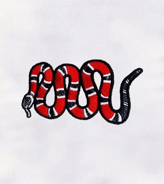 Colorful Rattlesnake Machine Embroidery Design
