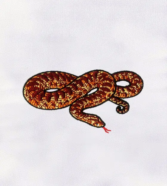Corn Snake Machine Embroidery Design