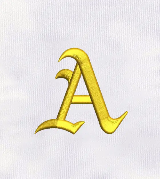 Fancy Font 3D Puff Embroidery Design