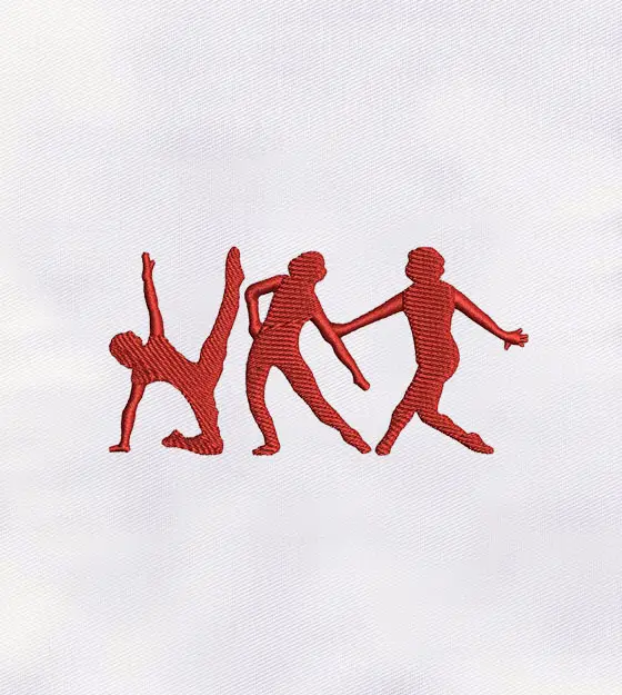 Dancing Steps Machine Embroidery Design