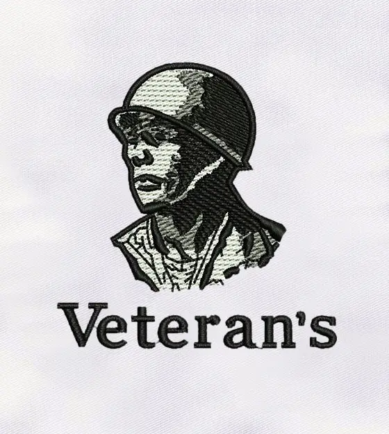 Veteran Soldier Machine Embroidery Design
