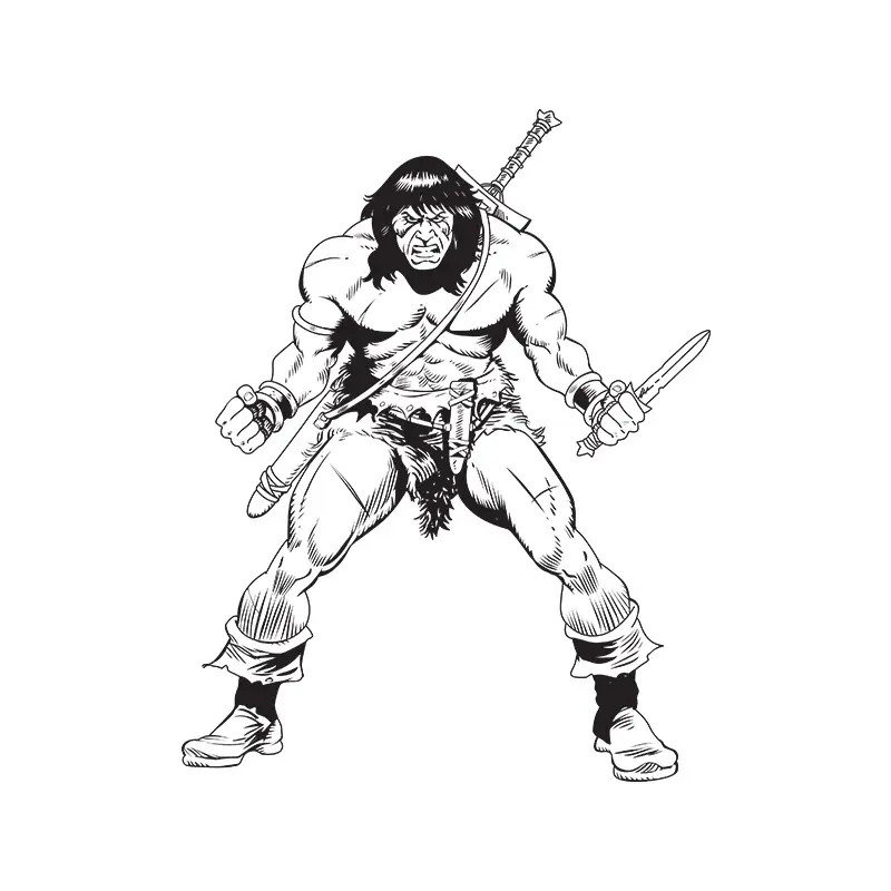 Free Angry Barbarian Vector Design