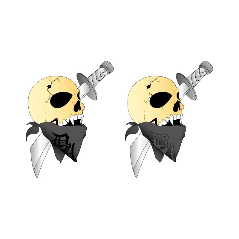 Free Artistically Skull Kill Vector Design