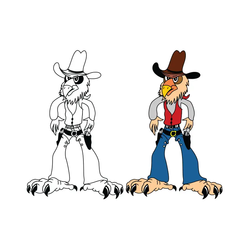 Free Cardinal Cowboy Vector Design