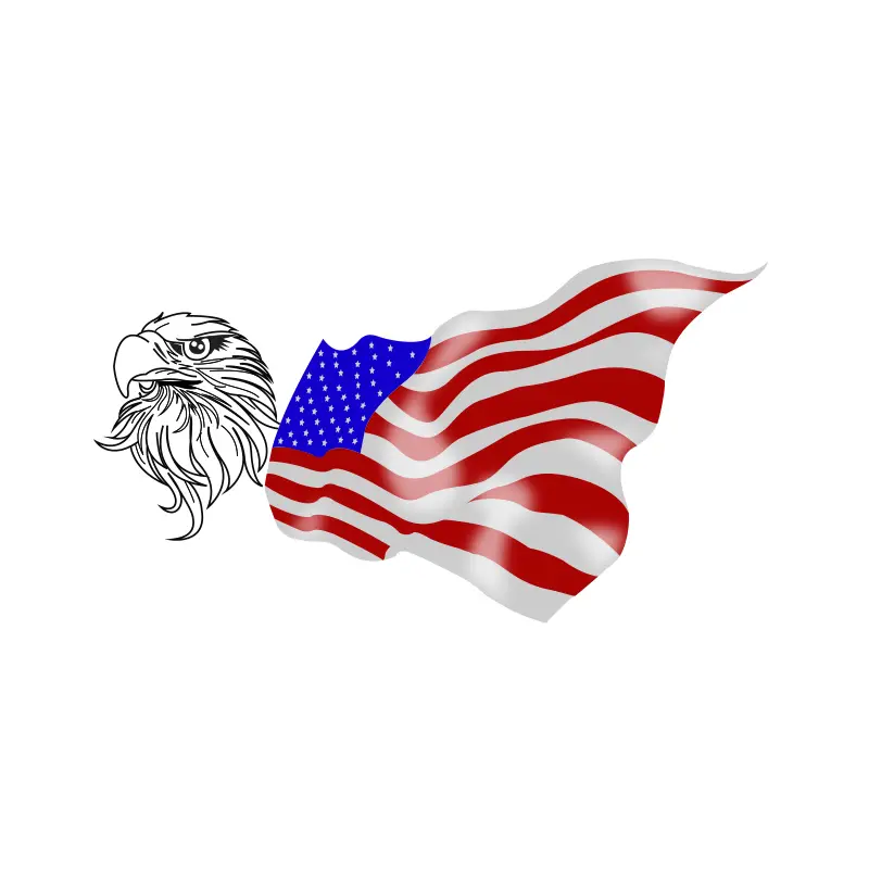 Free Exquisite American Eagle Vector Design