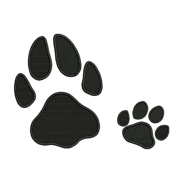 Cat Paw Embroidery Design