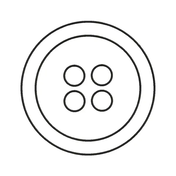 Four Hole Button Embroidery Design