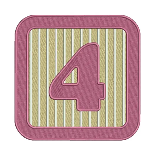 Block Numeric Machine Embroidery File – Educational
