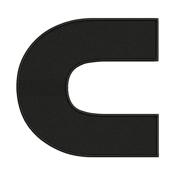 C Letter Alphabet Embroidery Design