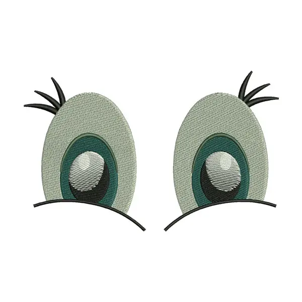 Laughing Eyes Embroidery Design