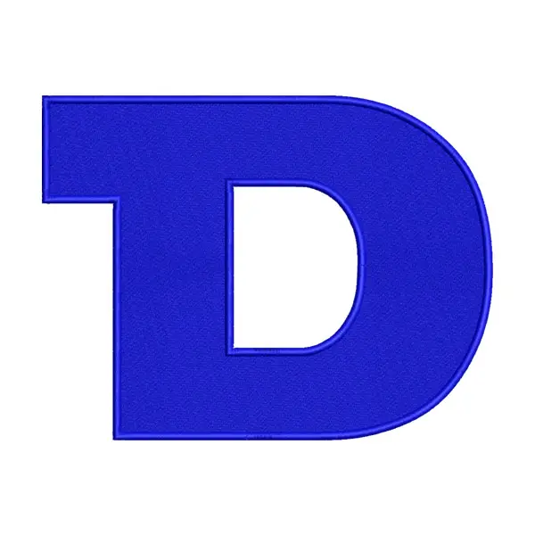 D Letter Alphabet Embroidery Design