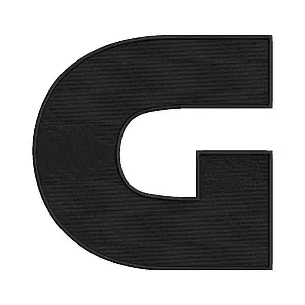 G Letter Alphabet Embroidery Design