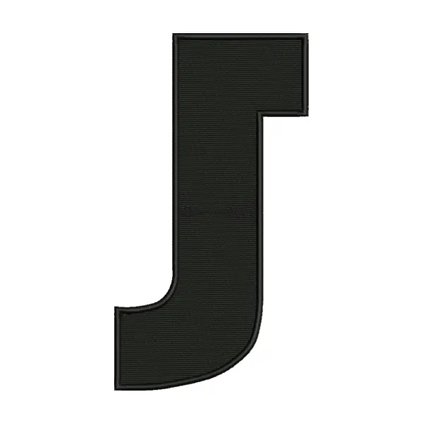 J Letter Alphabet Embroidery Design – Monogram