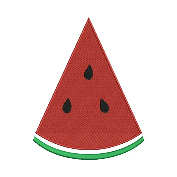 Watermelon Triangle Shaped Cut Fruit Embroidery Design
