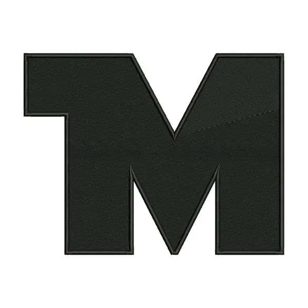 “M” Letter Embroidery Design – Star Wars Font Machine Embroidery File