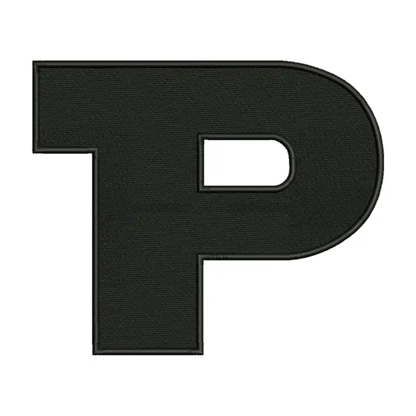 “P” Letter Embroidery Design – Star Wars Font Machine Embroidery File
