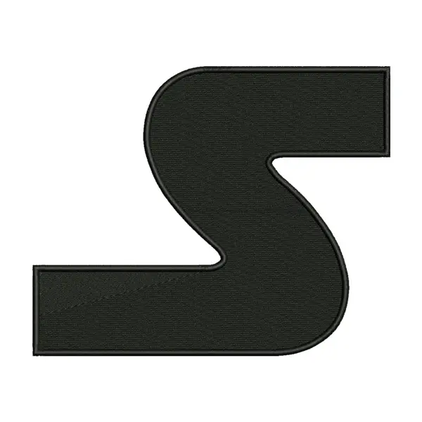 “S” Letter Embroidery Design – Star Wars Font Machine Embroidery File