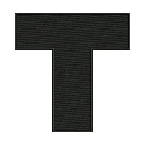 “T” Letter Embroidery Design – Star Wars Font Machine Embroidery File