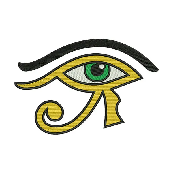 Fascinating Ancient Eye of Ra Egyptian Legend Embroidery Design