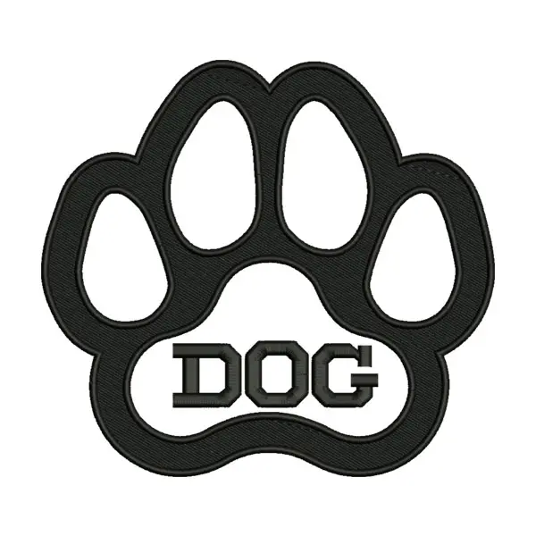 Dog Paw Embroidery Design