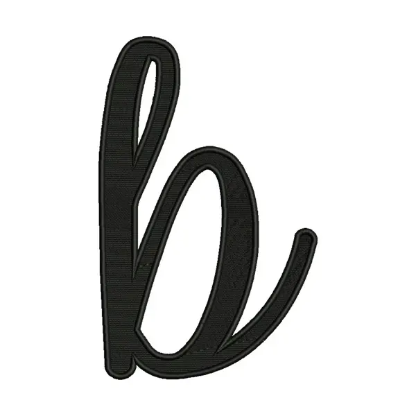 Script Calligraphy Alphabet Font Embroidery Design – Monogram