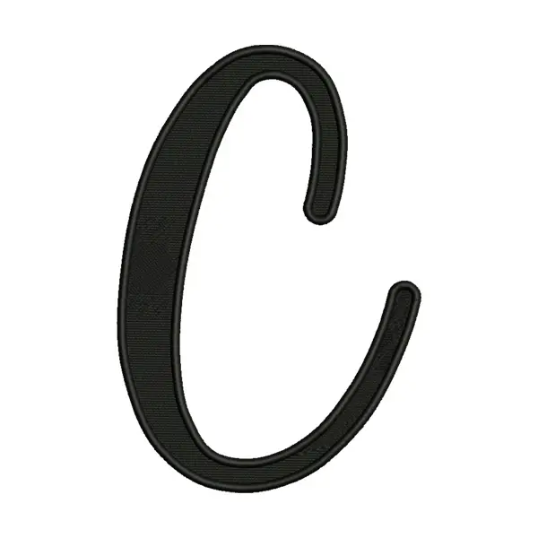 Script Calligraphy Monogram Font Embroidery Design