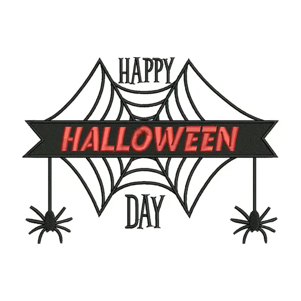 Happy Halloween Embroidery Design