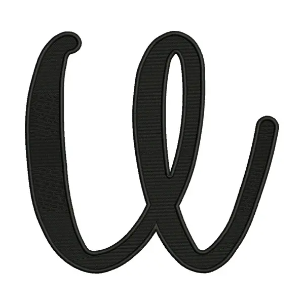 Lowercase Script Alphabet Patch – Monogram