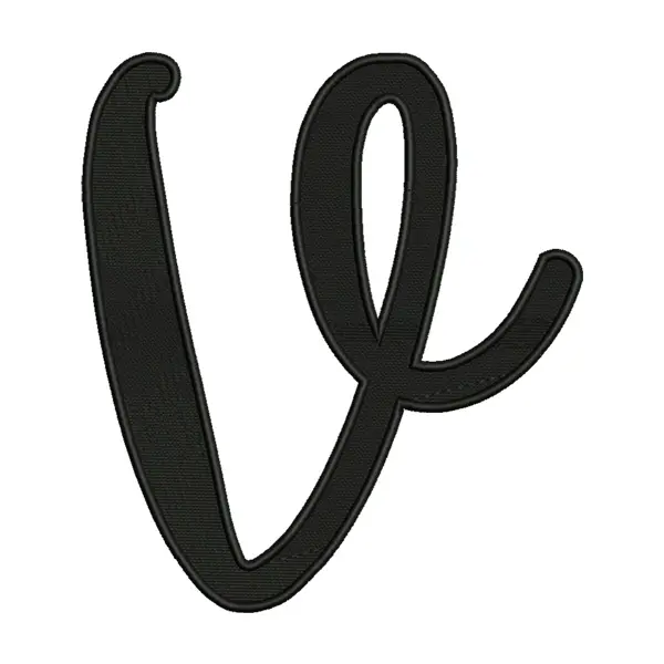 Lowercase Script Alphabet Patch – Calligraphy