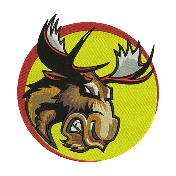 Moose Embroidery Design – Angry Elk Patch