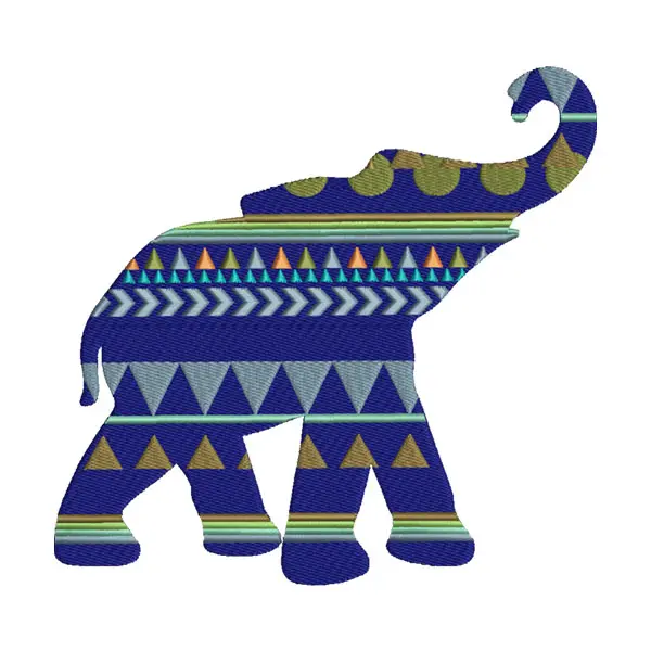 Tribal Pattern Elephant Patch