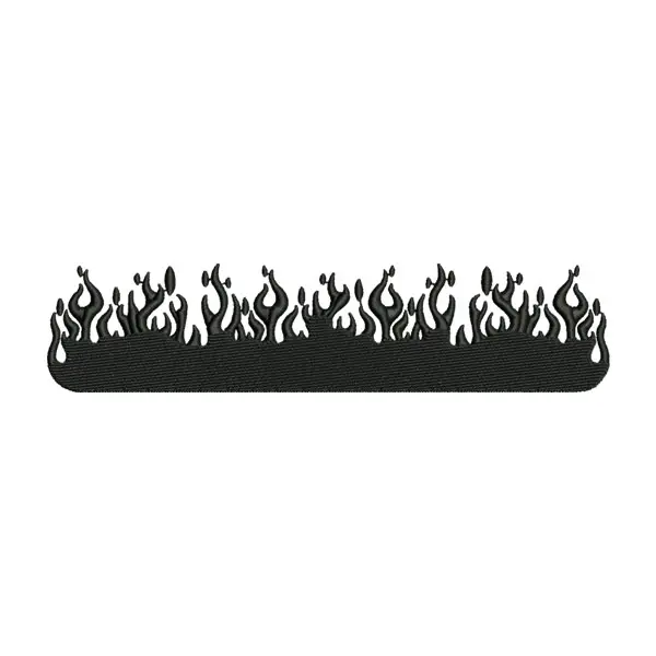 Fire Border Embroidery Design