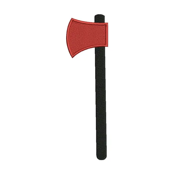 Firefighter Axe Embroidery Design