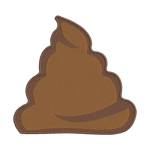 Poo Emoji Embroidery Design