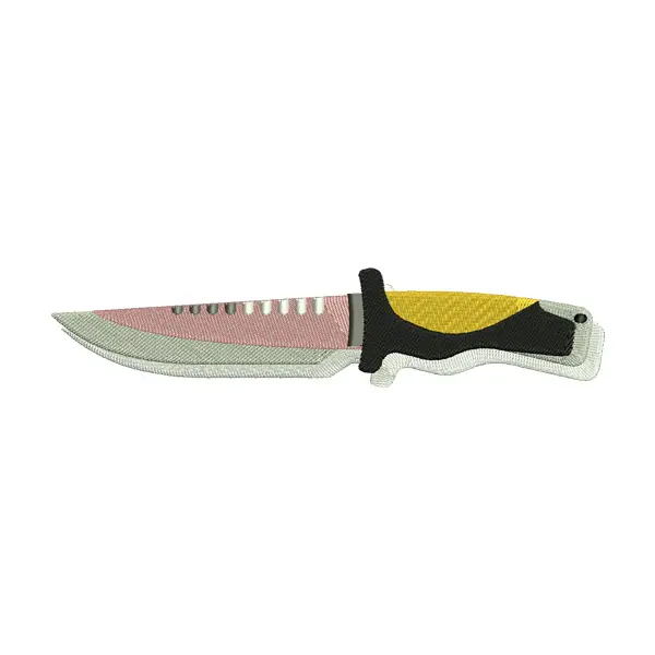 Knife Embroidery Design – Tactical Dagger Patch File