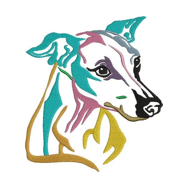 Italian Greyhound Embroidery Design