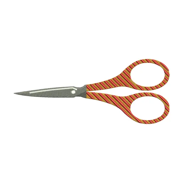 Scissors Embroidery Design – Crafting & Hair Styling Patch