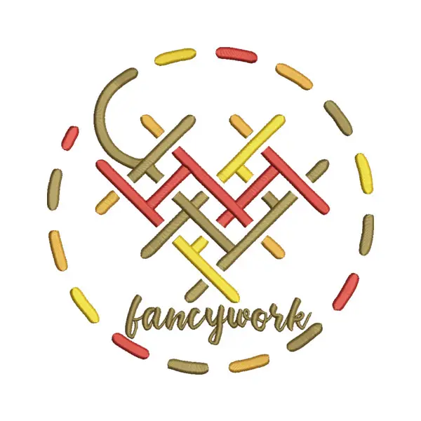 Fancywork Embroidery Design – Multicolor Circular Pattern