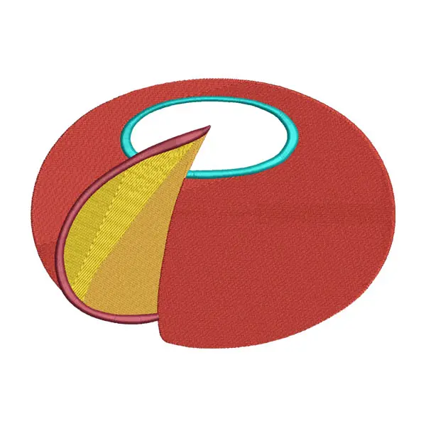 Red Wax Cheese Machine Embroidery File