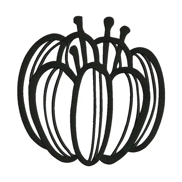 Pumpkin Outline Embroidery Design