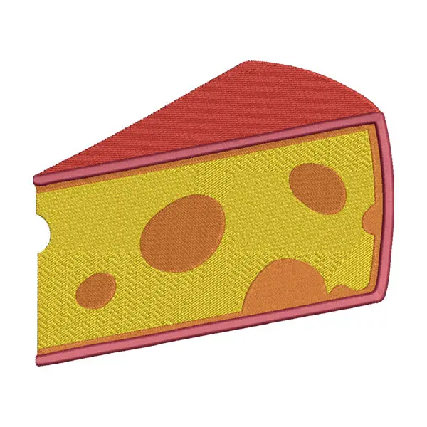 Cheese Slice Embroidery Design