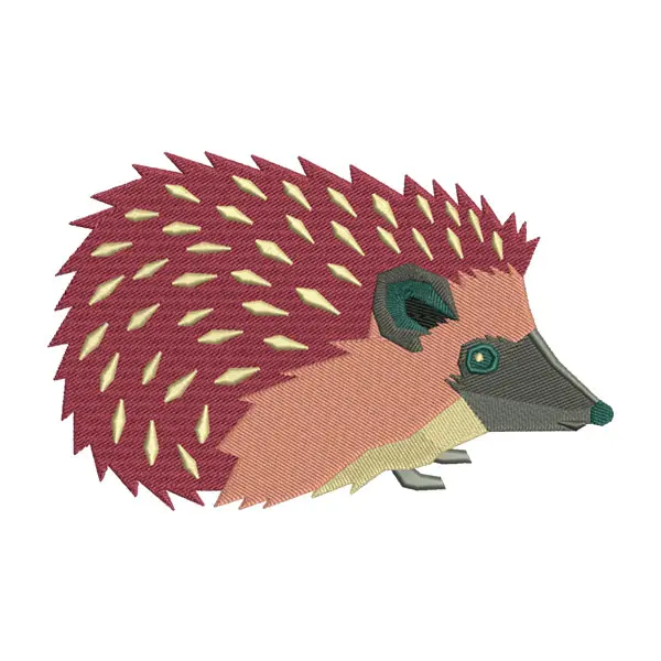 Porcupine Embroidery Design – Cute Hedgehog Machine Embroidery File