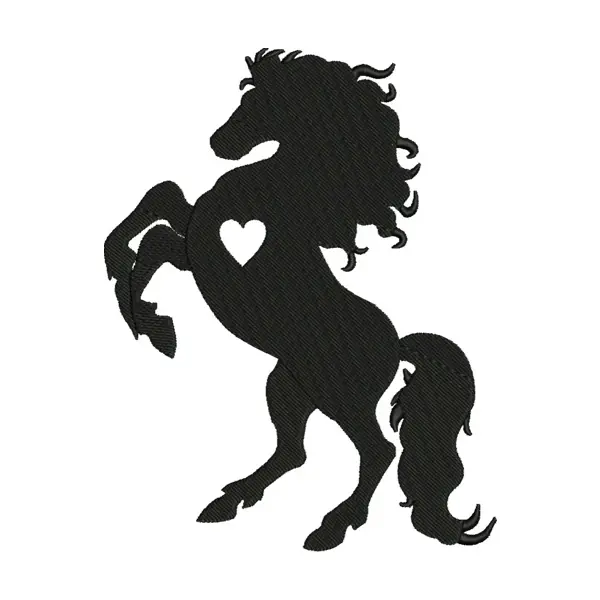 Rearing Horse Embroidery Design